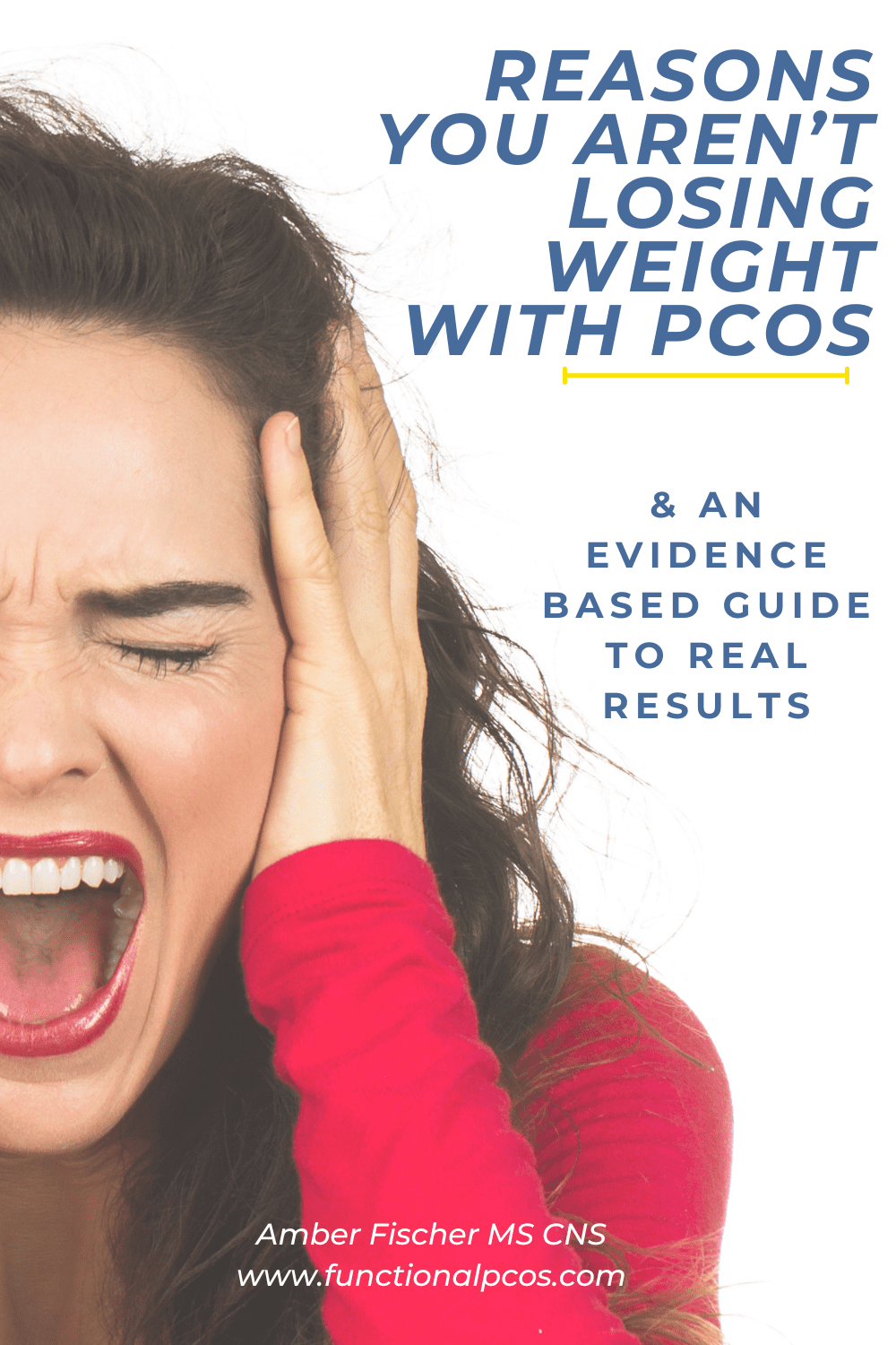 why am i not losing weight with PCOS graphic for pinterest