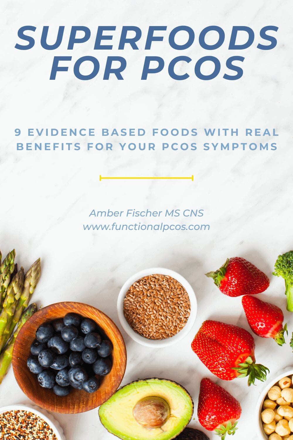 graphic of superfoods for pcos