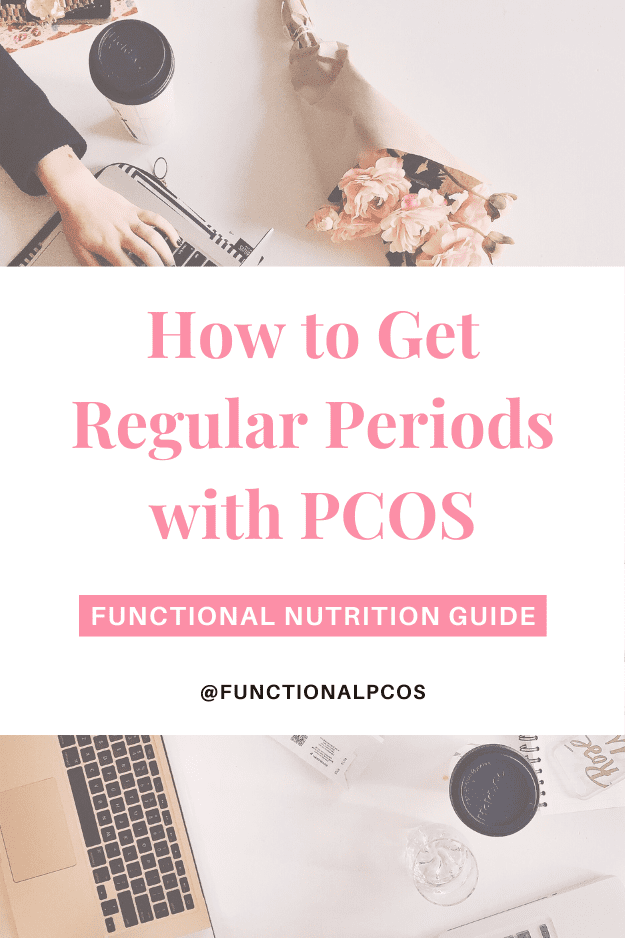 graphic of how to get regular periods with pcos