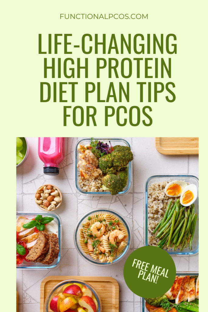 high protein diet plan for pcos graphic