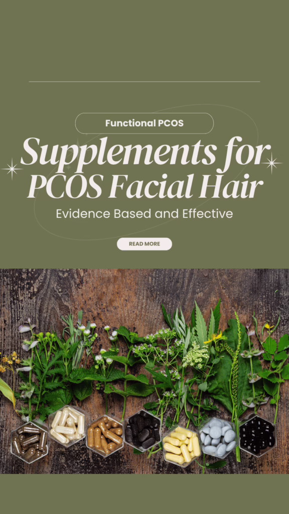 supplements for pcos facial hair graphic